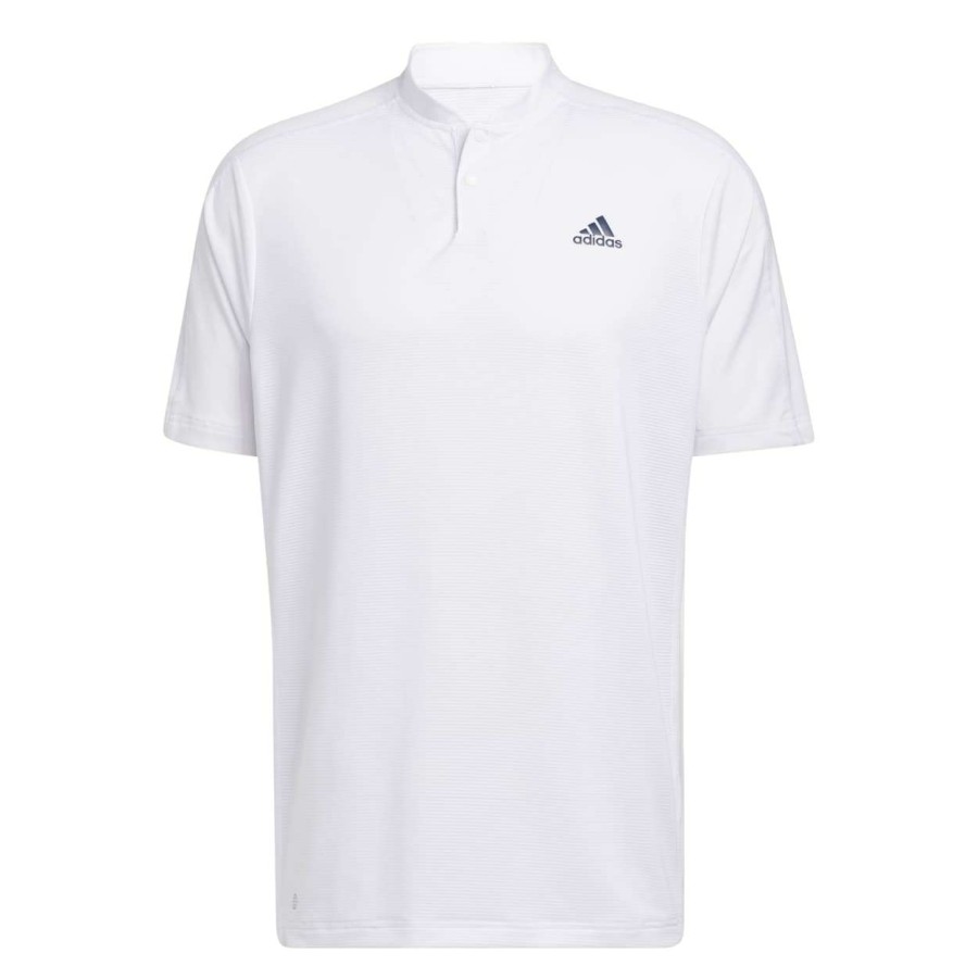 Shirts * | Adidas Primeblue Sport Collar Golf Polo Shirt Ha6158 White