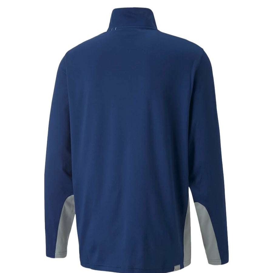 Mid Layers * | Puma Gamer 1/4 Zip Golf Top 599127 Blazing Blue/High Rise 32