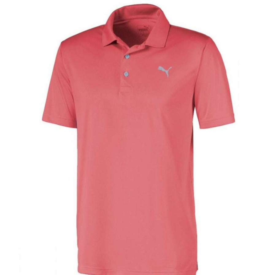 Shirts * | Puma Rotation Golf Polo 577874 Georgia Peach 38