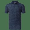 Shirts * | Footjoy Glass Print Golf Polo Shirt 80038 Navy