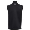 Mid Layers * | Under Armour Storm Daytona 1/2-Zip Golf Vest 1373408 Black 001