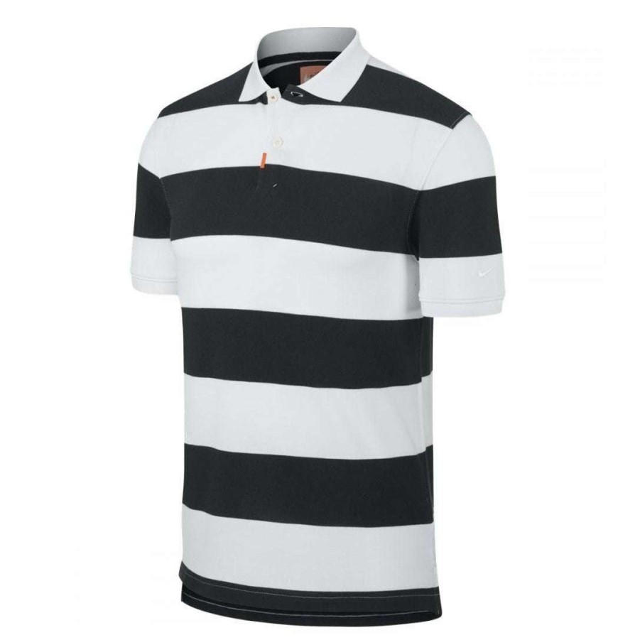 Shirts * | Nike The Stripe Golf Polo Shirt Bv0379 Black 010