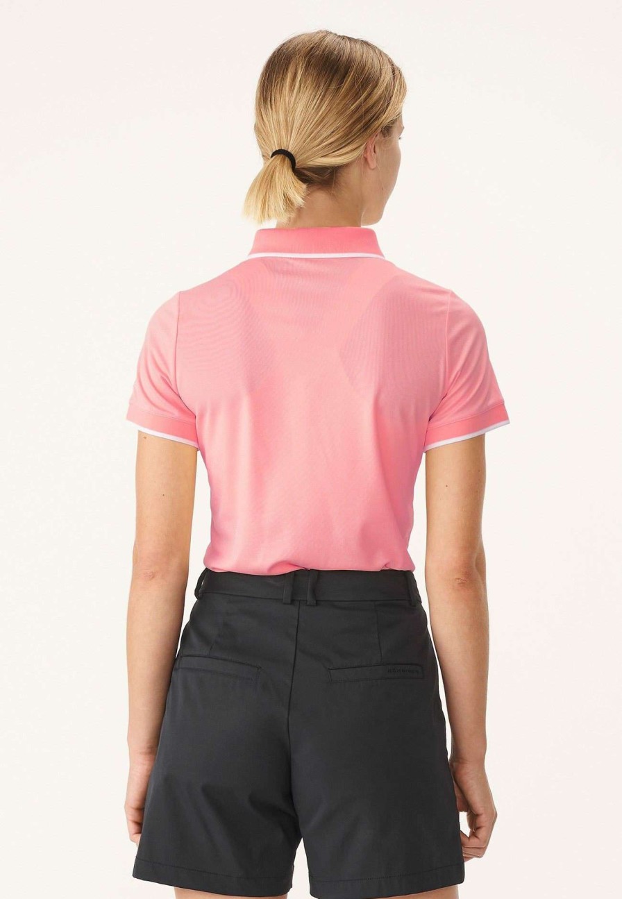 Polo Shirts * | Rohnisch Ladies Mildred Golf Polo Shirt 110960 Rose