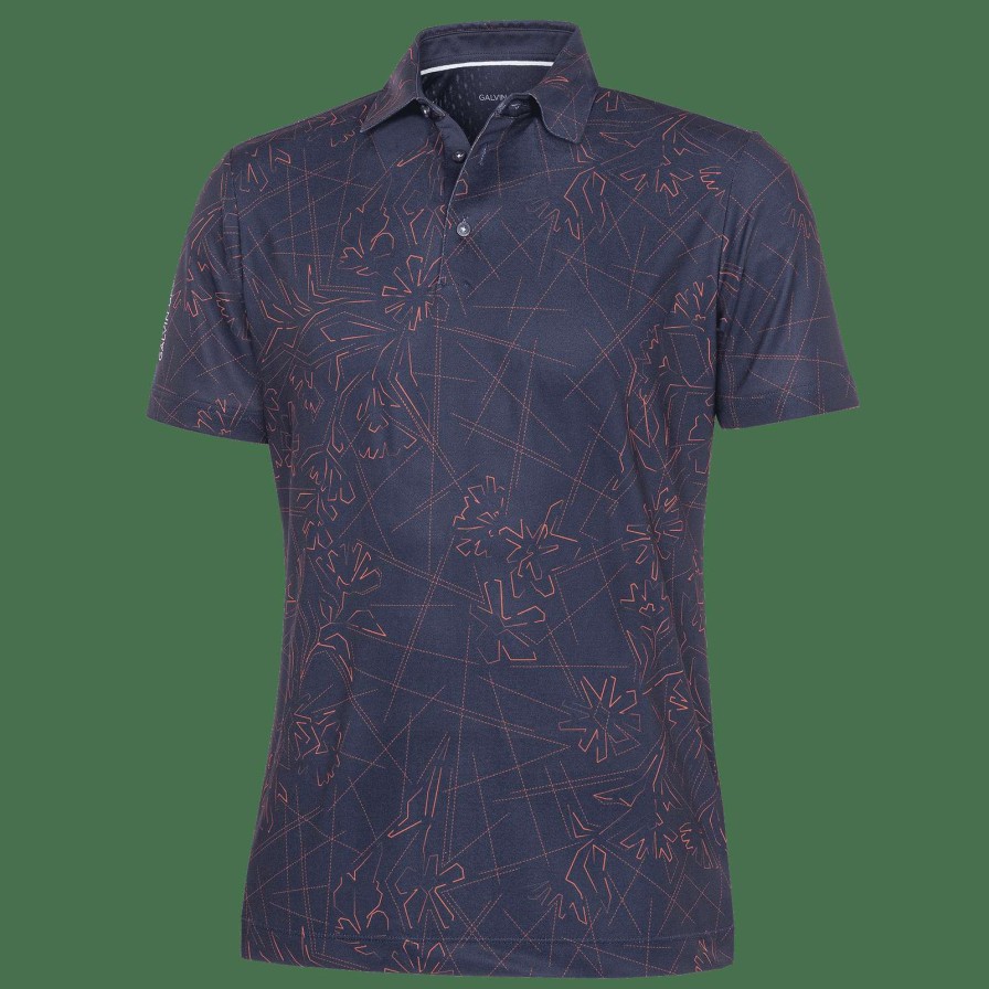 Shirts * | Galvin Green Maverick Golf Polo Shirt G1372 Orange 35