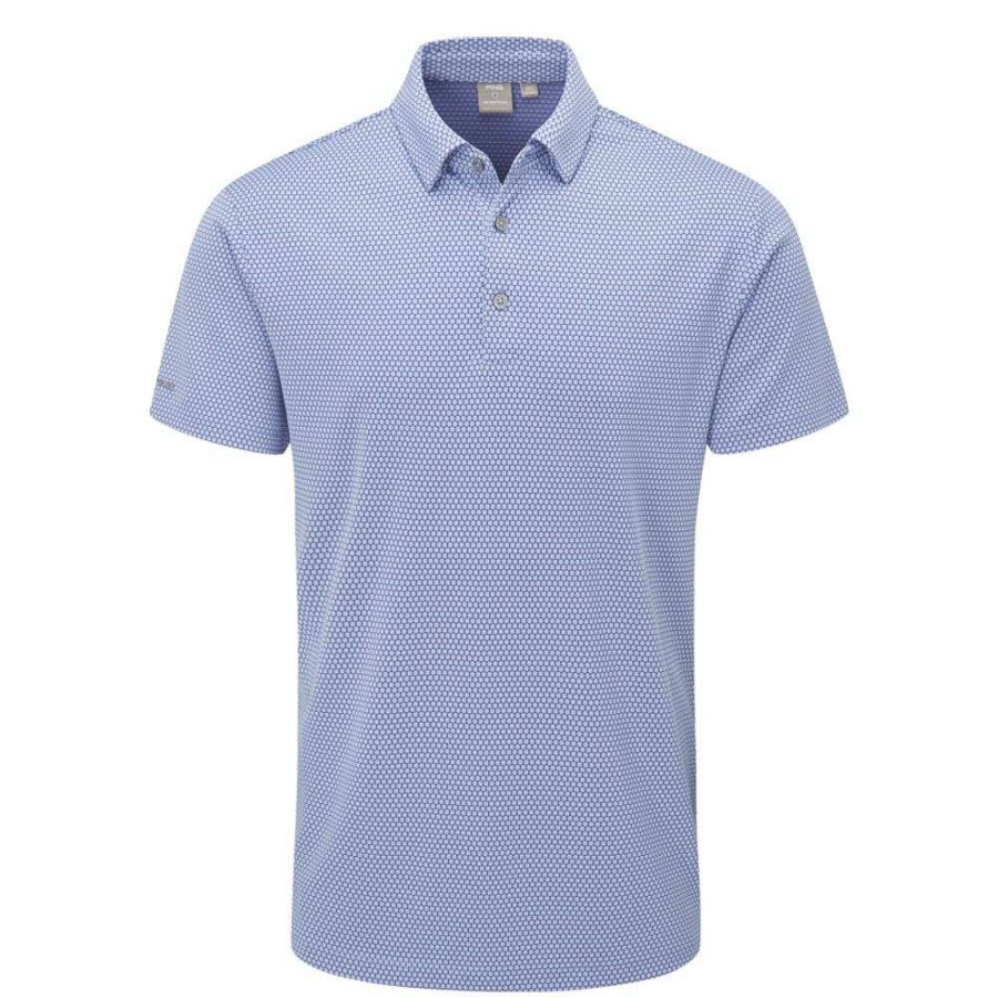 Shirts * | Ping Halcyon Golf Polo Shirt P03461 Grapemist Multi