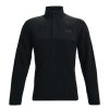 Mid Layers * | Under Armour Pile Sweater Fleece Golf Top 1366284 Black 001