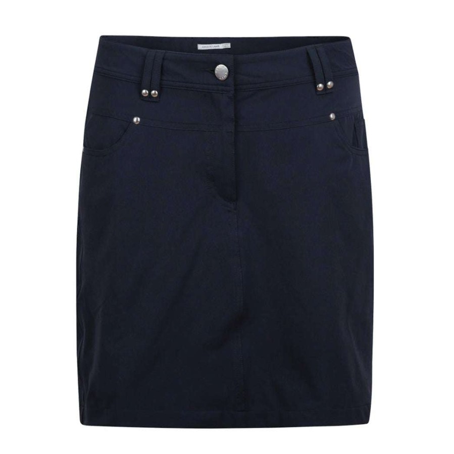 Shorts & Skorts * | Green Lamb Ladies Tatum Golf Skort Sg14305 Navy