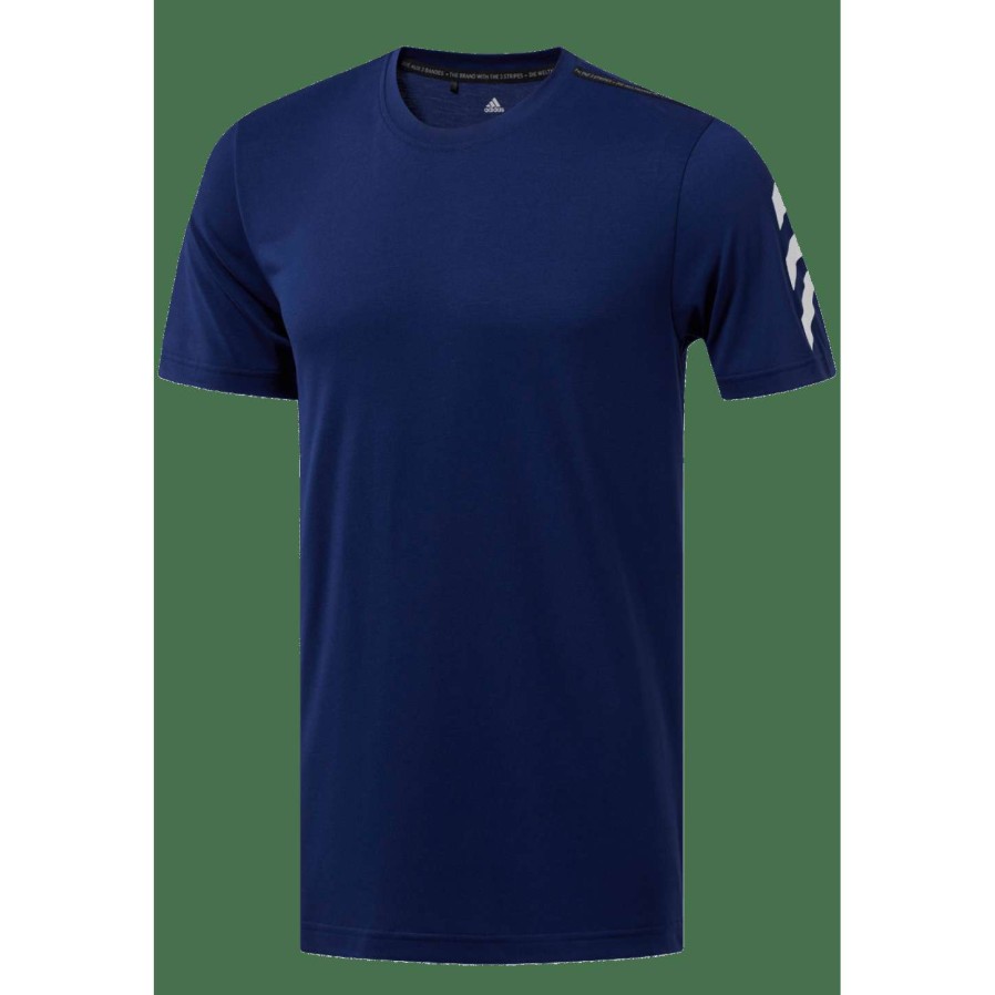 Shirts * | Adidas Adicross Logo Tee Golf Shirt Dt3456 Dark Blue