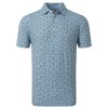 Shirts * | Footjoy Confetti Print Golf Polo Shirt 80088 True Blue