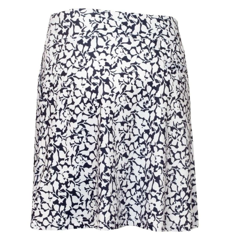 Shorts & Skorts * | Green Lamb Ladies Kelsey Printed Flared Golf Skort Sg22935 Lace