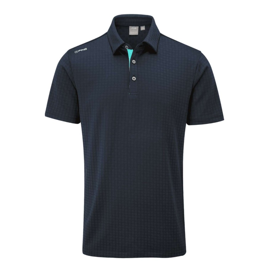 Shirts * | Ping Cillian Golf Polo Shirt P03574 Navy N125