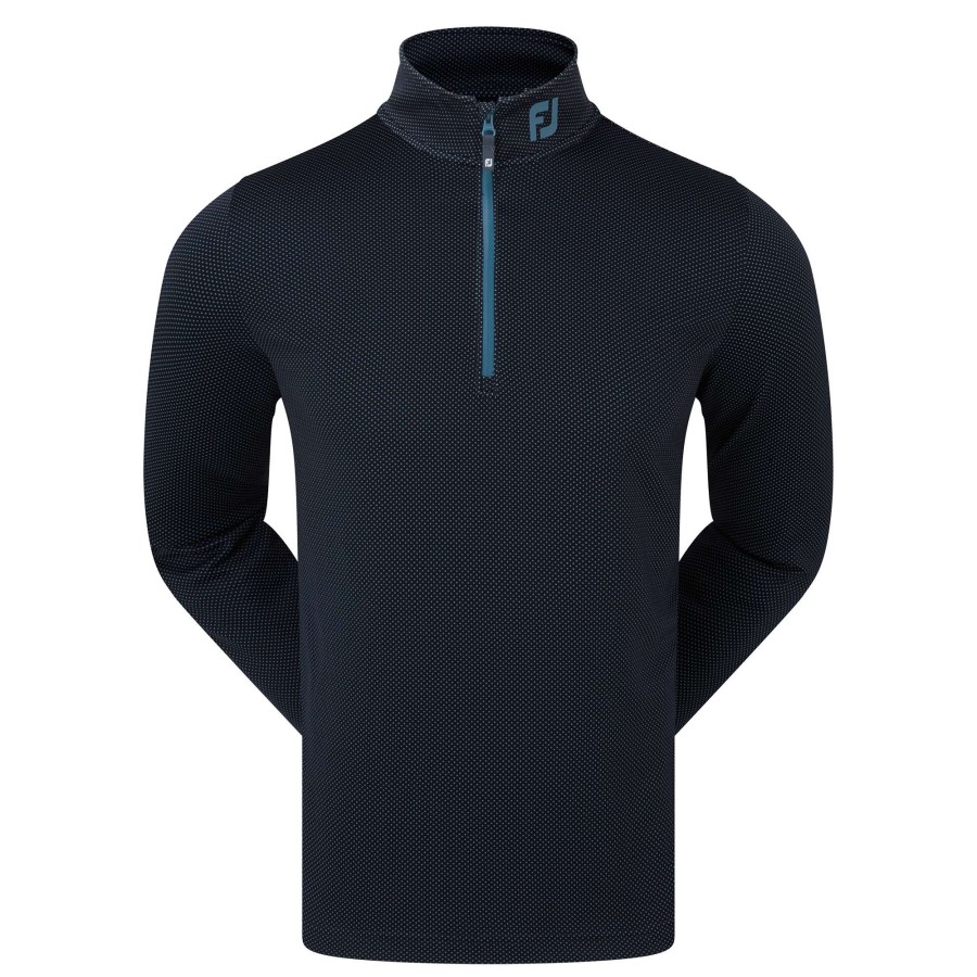 Mid Layers * | Footjoy Thermoseries Golf Mid Layer 88811 Navy/Slate