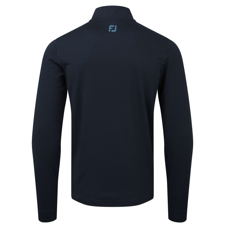 Mid Layers * | Footjoy Thermoseries Golf Mid Layer 88811 Navy/Slate