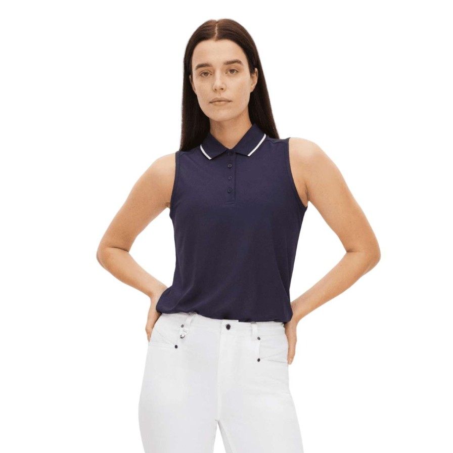 Polo Shirts * | Rohnisch Ladies S/L Miriam Golf Polo Shirt 111520 Navy