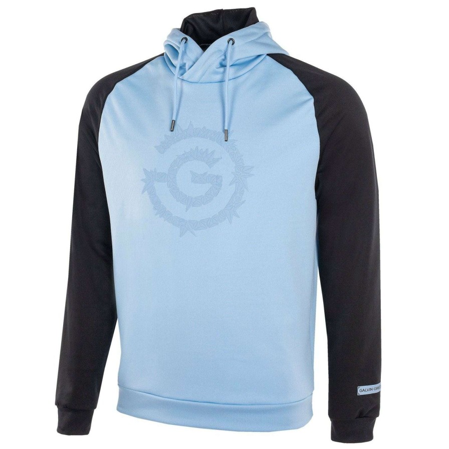 Mid Layers * | Galvin Green Devlin Insula Golf Sweater G1342 Bluebell/Black 67