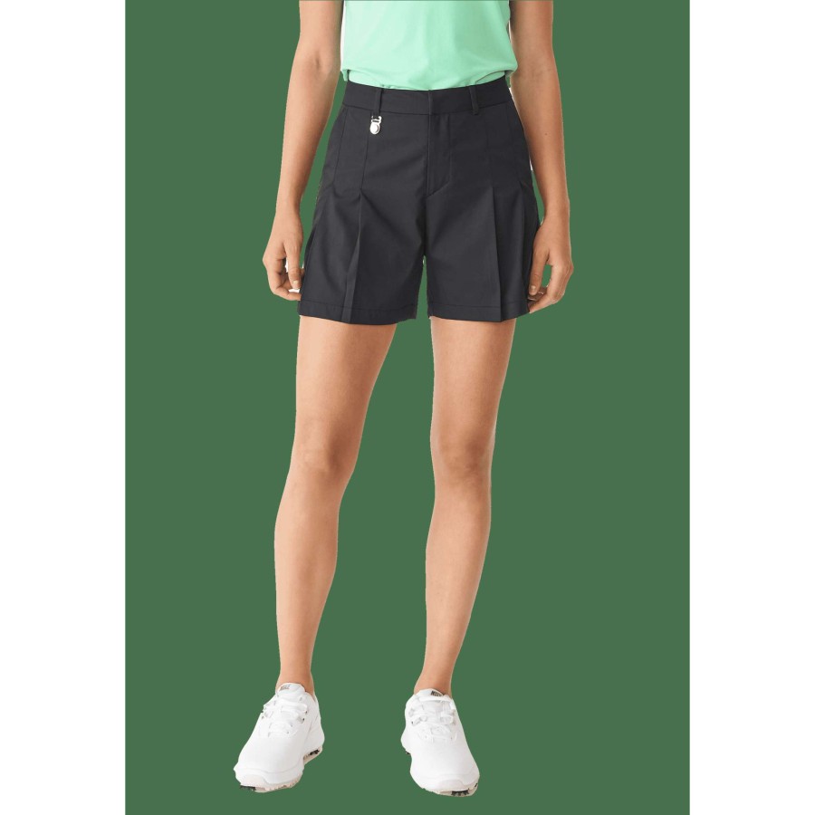 Shorts & Skorts * | Rohnisch Ladies Pleated Golf Shorts 111038 Black