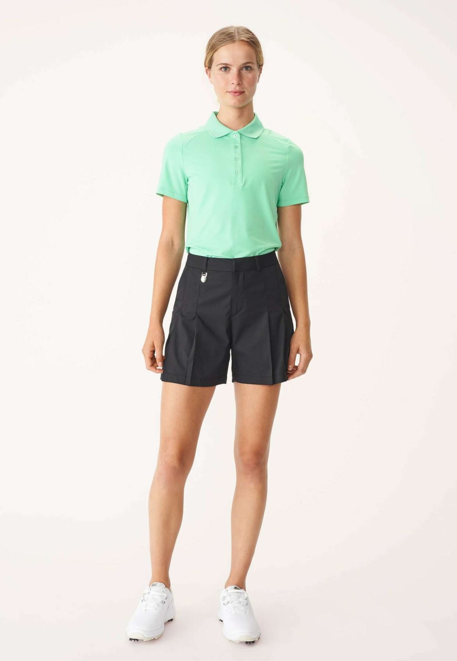 Shorts & Skorts * | Rohnisch Ladies Pleated Golf Shorts 111038 Black