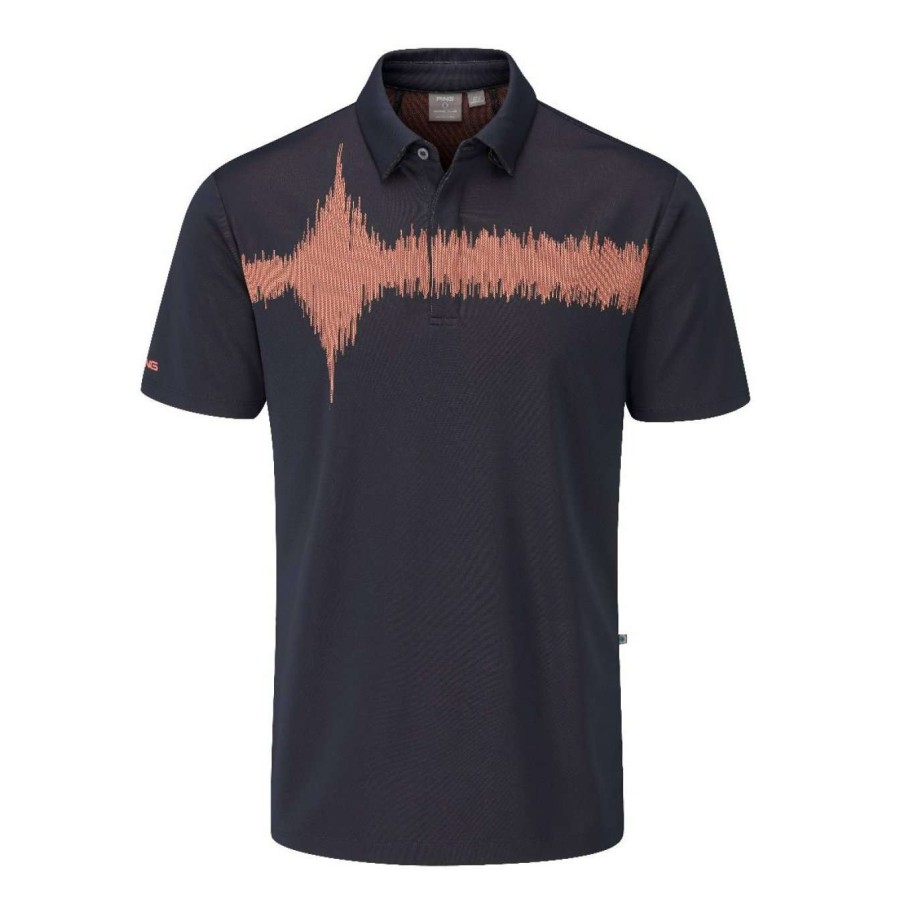 Shirts * | Ping Frequency Golf Polo Shirt P03454 Navy N125