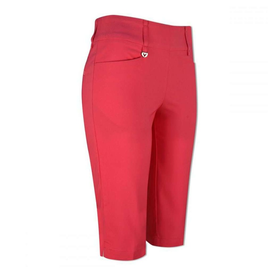 Shorts & Skorts * | Callaway Ladies Pull On City Golf Shorts Cgbf9022 Virtual Pink 677