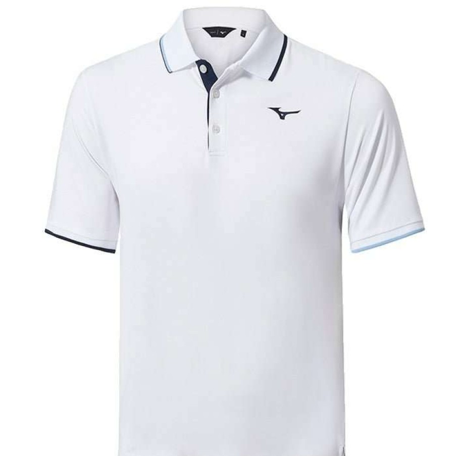 Shirts * | Mizuno Quick Dry Comp Plus Golf Shirt 52Ga2004 White 01