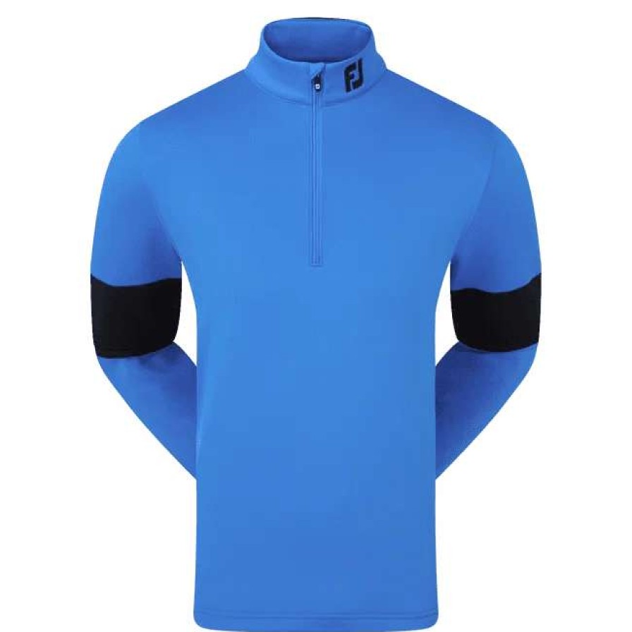 Mid Layers * | Footjoy Ribbed Chill-Out Xp Golf Mid Layer 88832 Sapphire