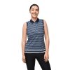 Polo Shirts * | Rohnisch Ladies Sleeveless Deni Golf Polo Shirt 111522 Flamingo Navy