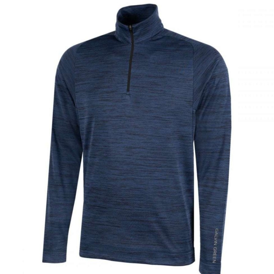 Mid Layers * | Galvin Green Dixon Insula 1/2-Zip Golf Pullover G7973 Navy 30