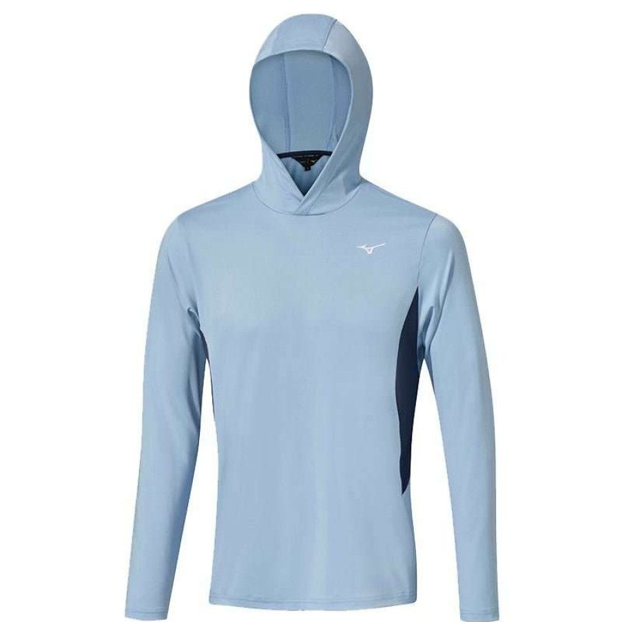 Mid Layers * | Mizuno G-Style Golf Hoodie 52Gc2003 Light Blue 19