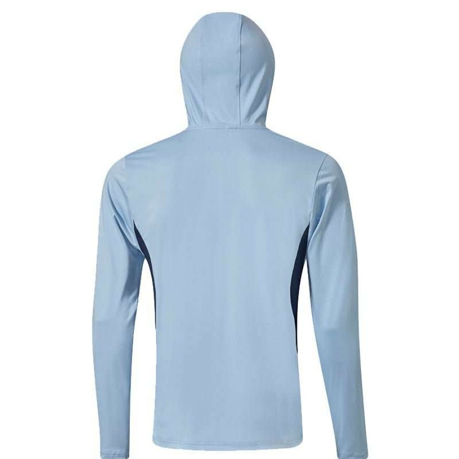 Mid Layers * | Mizuno G-Style Golf Hoodie 52Gc2003 Light Blue 19