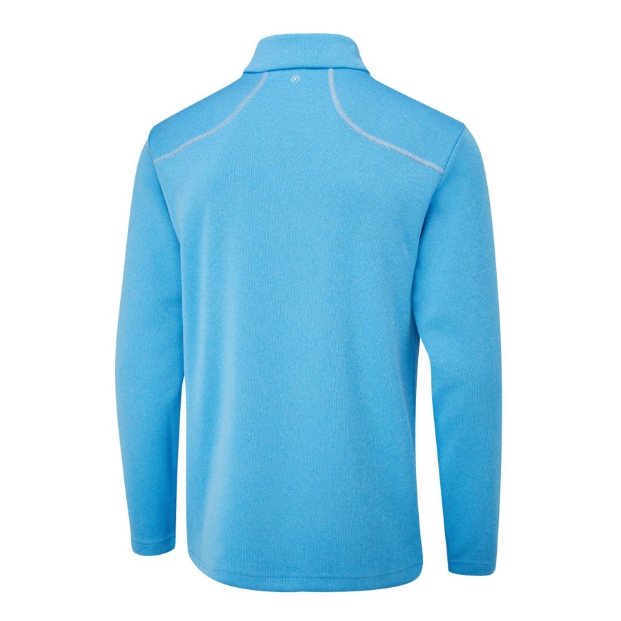 Mid Layers * | Ping Ramsey 1/4 Zip Golf Mid Layer P03356 Infinity Blue Marl Blu