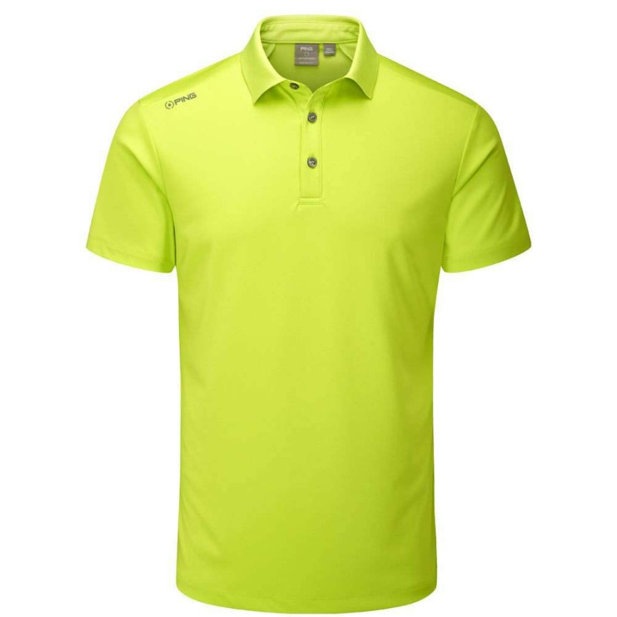 Shirts * | Ping Lindum Golf Polo Shirt P03464 Lime