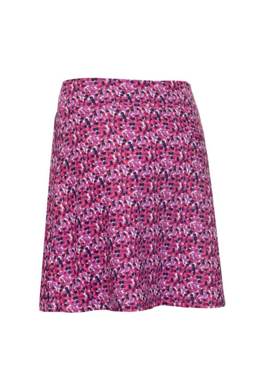 Shorts & Skorts * | Green Lamb Molly Printed Flared Golf Skort Sg21883 Petal