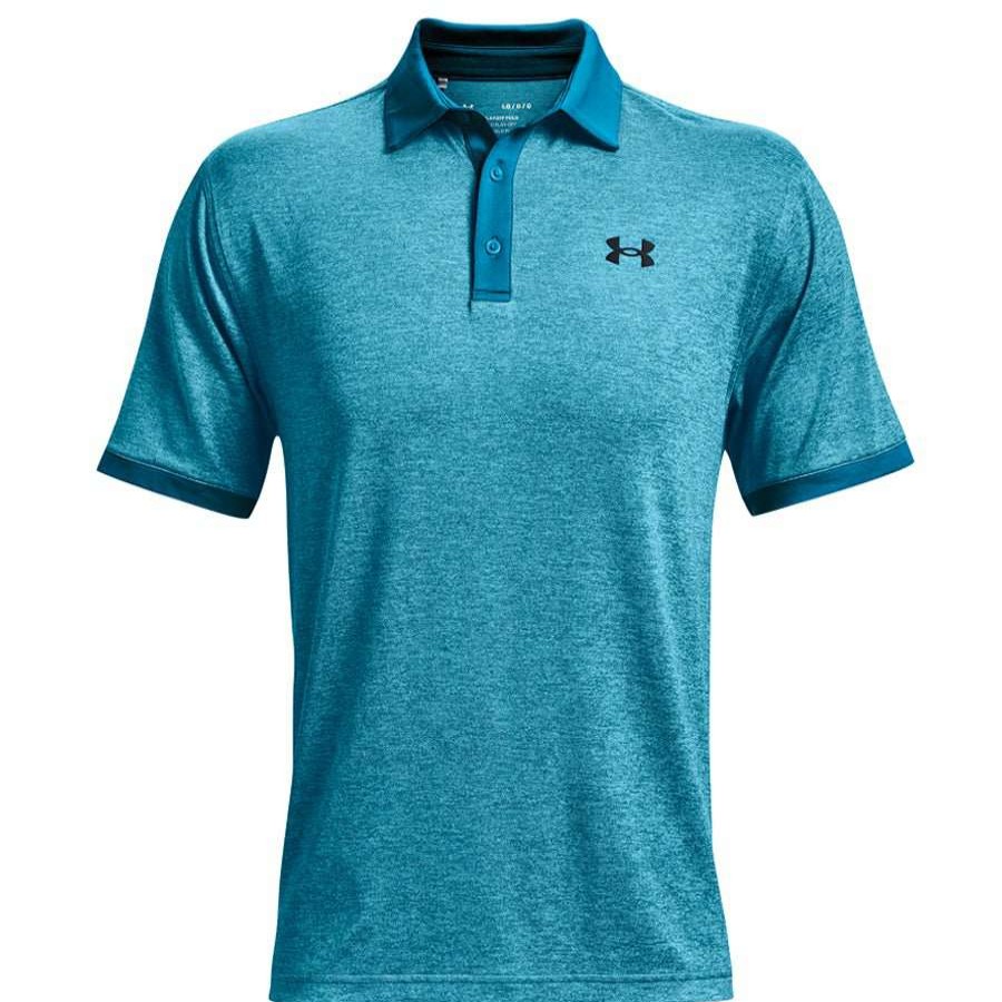 Shirts * | Under Armour Playoff 2.0 Heather Golf Polo Shirt 1367864 Cruise Blue/Fresco Blue/Black 899