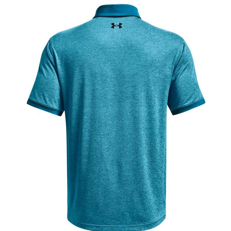 Shirts * | Under Armour Playoff 2.0 Heather Golf Polo Shirt 1367864 Cruise Blue/Fresco Blue/Black 899