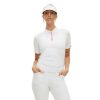 Polo Shirts * | Rohnisch Ladies Abby Golf Polo Shirt 111500 Pure White 0013