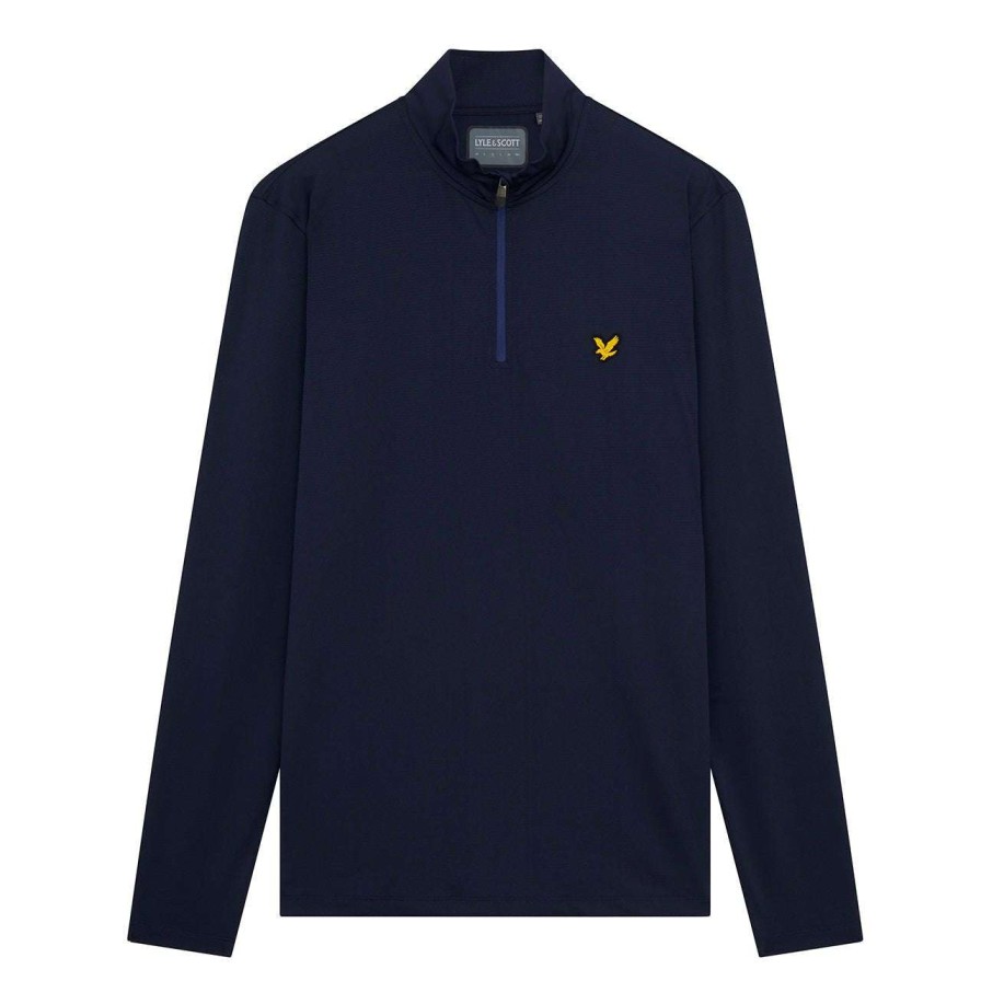 Mid Layers * | Lyle & Scott Stretch Golf Mid Layer Ml1660G Navy Z05