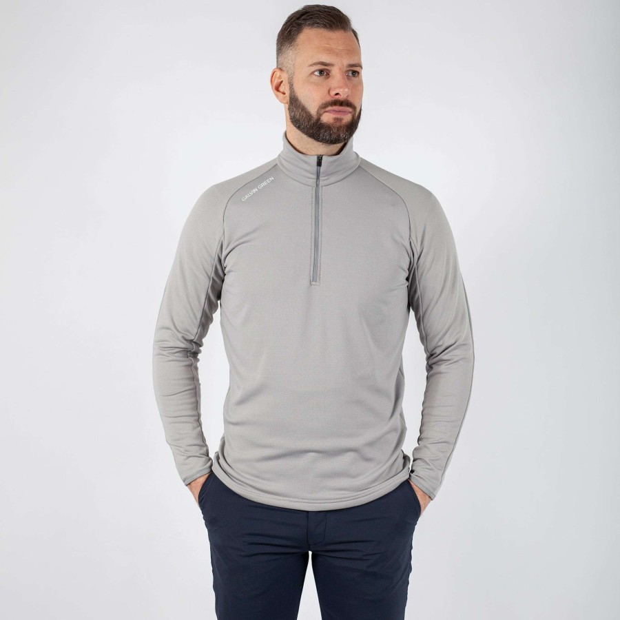 Mid Layers * | Galvin Green Drake Insula Golf Pullover G7832 Sharkskin 71