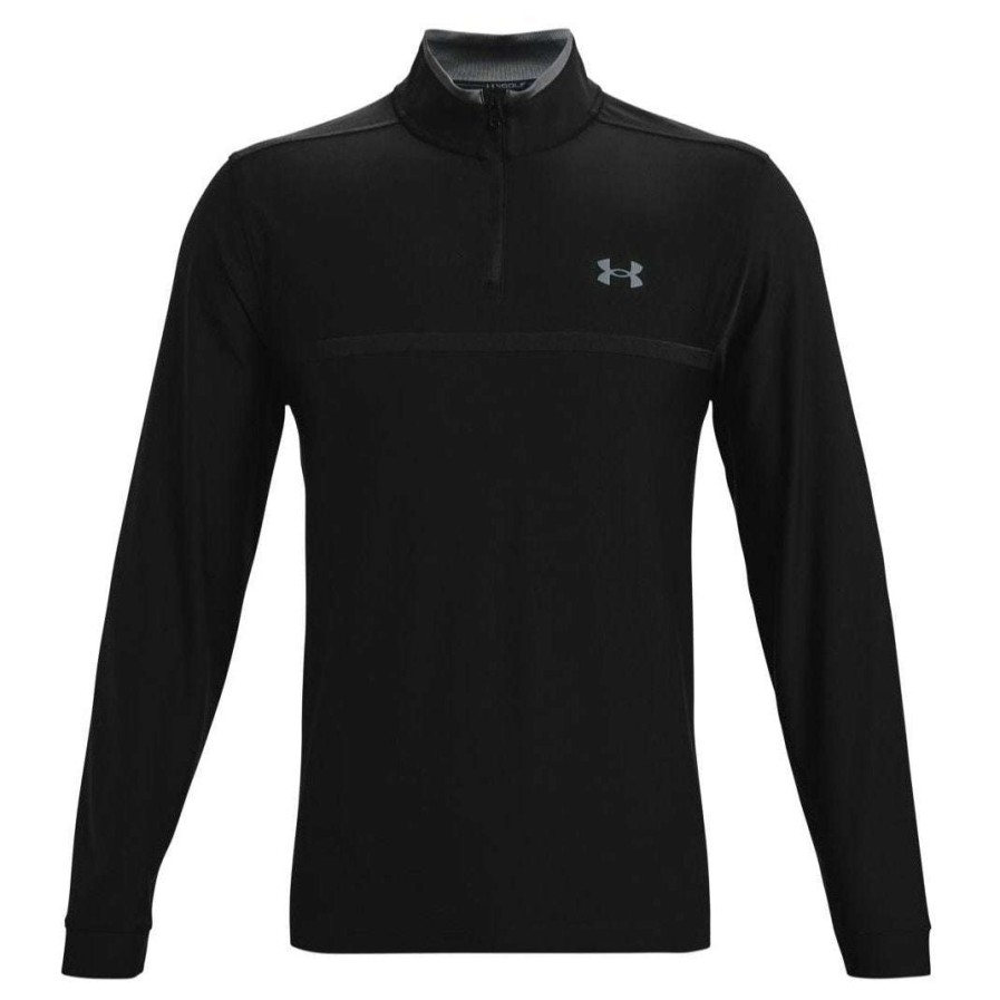 Mid Layers * | Under Armour Playoff 2.0 1/4-Zip Golf Top 1361821 Black 001