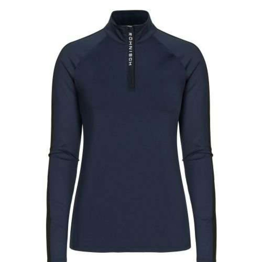 Polo Shirts * | Rohnisch Ladies Abby 1/2 Zip Golf Top 111289 Navy