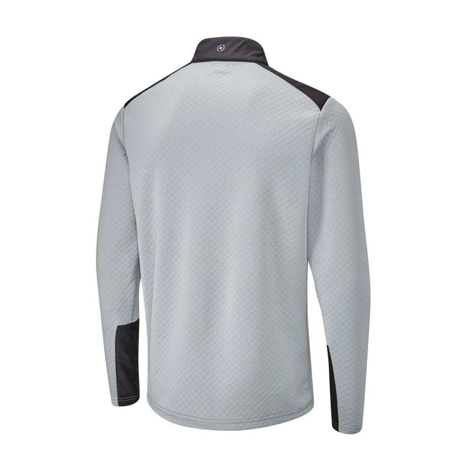 Mid Layers * | Ping Marshall 1/2-Zip Golf Mid Layer P03546 Quarry/Black