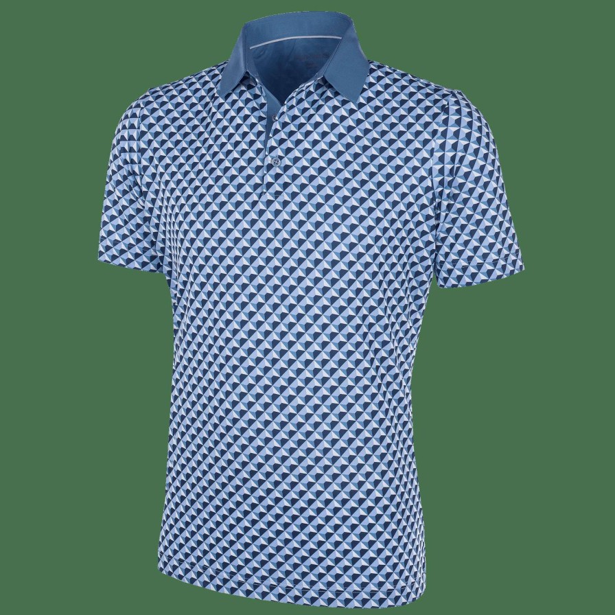 Shirts * | Galvin Green Mercer Golf Shirt G1363 Niagra Blue/Bluebell 67