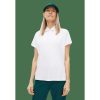 Polo Shirts * | Rohnisch Ladies Corrine Loose Golf Polo Shirt 111042 White