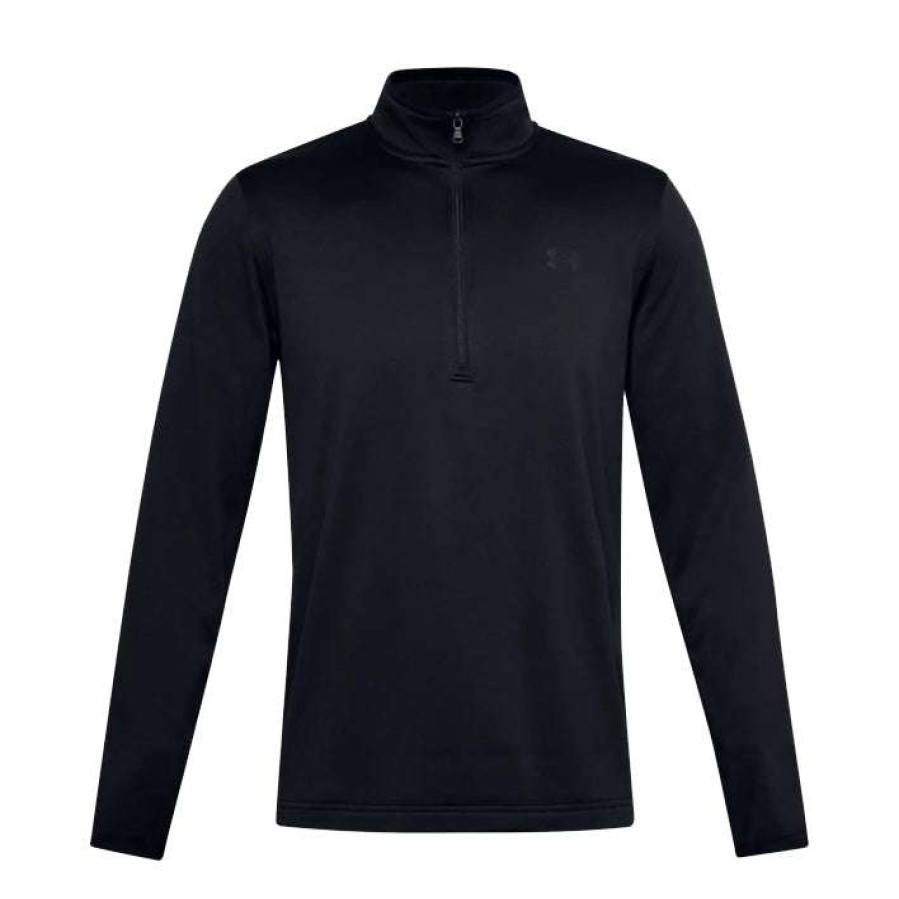 Mid Layers * | Under Armour 1/2-Zip Golf Fleece 1357145 Black 001