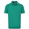 Shirts * | Footjoy Stretch Pique Solid Golf Shirt 92941 Emerald