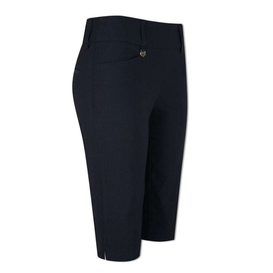 Shorts & Skorts * | Callaway Ladies Inseam Pull On City Golf Shorts Cgbf9022 Peacoat 410