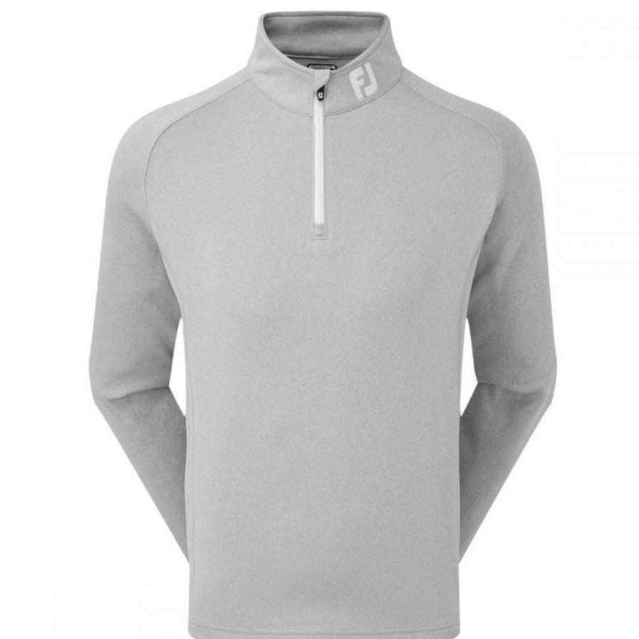 Mid Layers * | Footjoy Chill Out 1/4-Zip Golf Pullover 90149 Heather Grey