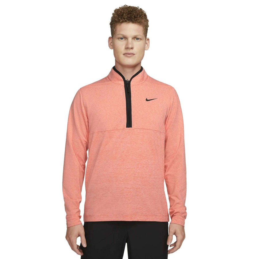 Mid Layers * | Nike Dri-Fit Victory 1/2 Zip Golf Top Dh1261 Magic Ember 814