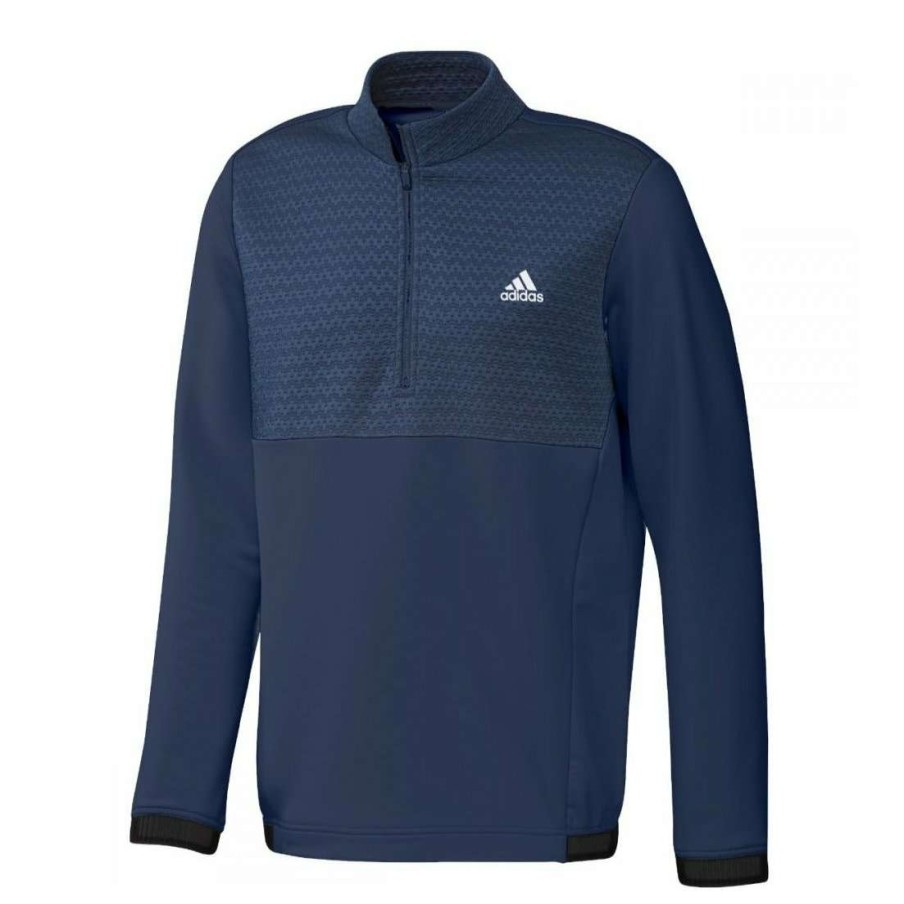 Mid Layers * | Adidas Cold.Rdy 1/4-Zip Golf Pullover Gr3090 Crew Navy