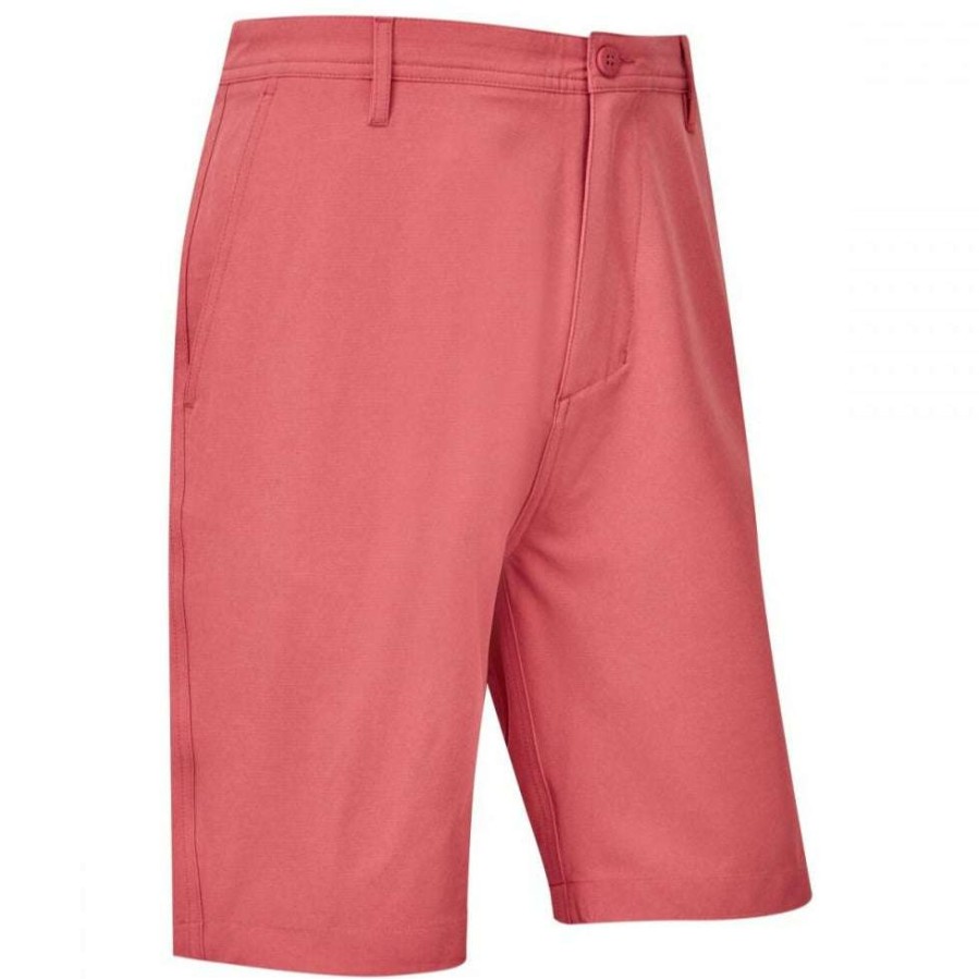 Shorts * | Footjoy Broken Stripe Woven Golf Shorts 84451 Cape Red