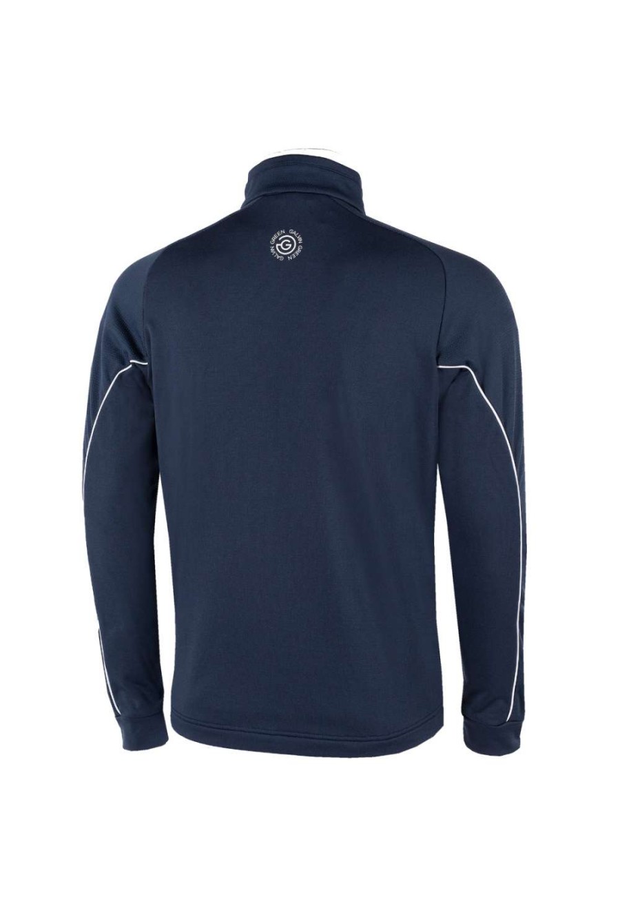 Mid Layers * | Galvin Green Daxton Insula 1/2-Zip Golf Pullover G1242 Navy/Ensign Blue/White 31